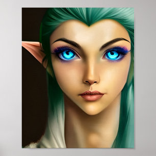 Poster Belo Fada De Olho Azul