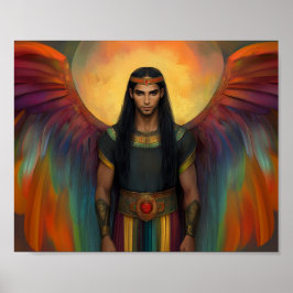 Poster Belo Guia Celestial de Espírito, Asas Arco-Íris
