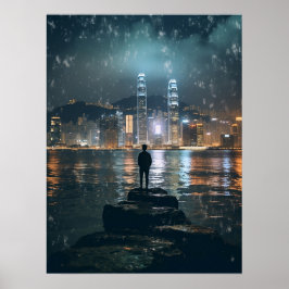 Poster Belo Horizonte em Hong Kong, Cidade Noturna