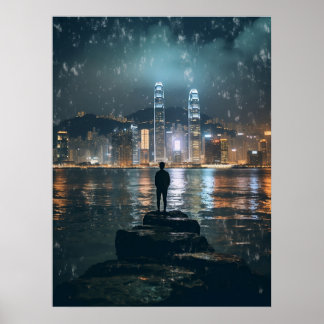 Poster Belo Horizonte em Hong Kong, Cidade Noturna