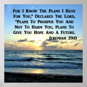POSTER BELO JEREMIAH 29:11 SKIES AZUIS