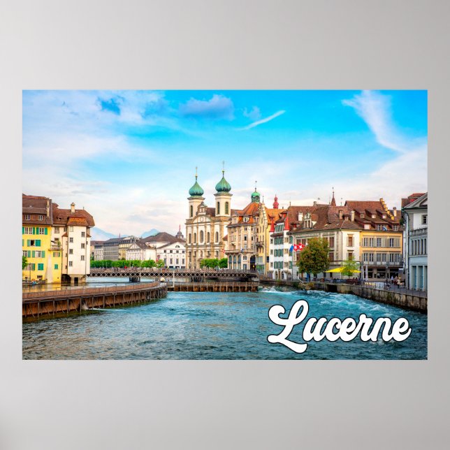 Poster Belo Lucerne, Suiça (Frente)