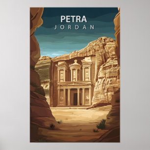 Poster Belo Lugar Petra Jordan Art Viagem