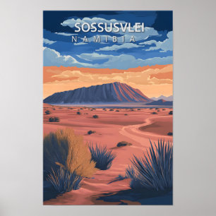 Poster Belo lugar Sossusvle Namibia Viagem