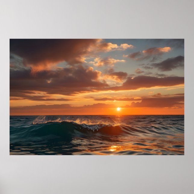 Poster Belo mar do sol (Frente)