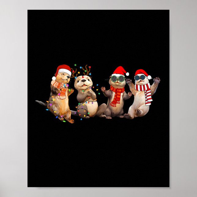 Poster Belo Natal Pajama Funny Xmas Lights Anim (Frente)