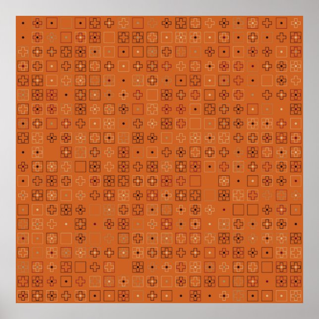 Poster Belo padrão geométrico design, arte, (Frente)