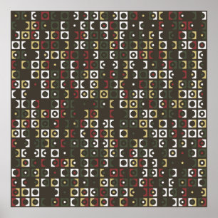 Poster Belo padrão geométrico design, arte,