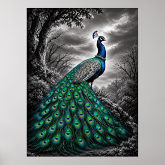 Poster Belo Pavão Místico