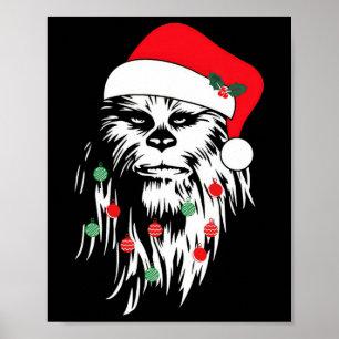 Poster Belo Pé-Grande Rosto Papai Noel Natal Bonito Natal