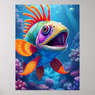 Poster Belo peixe tropical