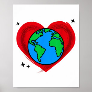 Poster Belo planeta Terra Proteção Ambiental