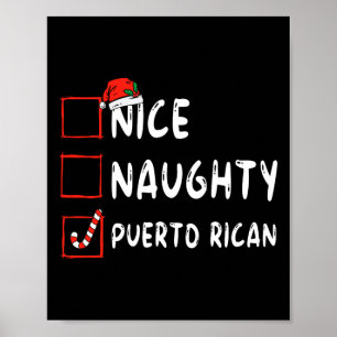 Poster Belo porto-riquenho Natal Porto Rico Ele