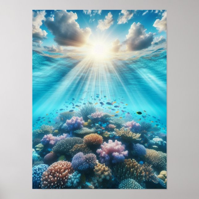 Poster Belo recife com raios de sol (Frente)