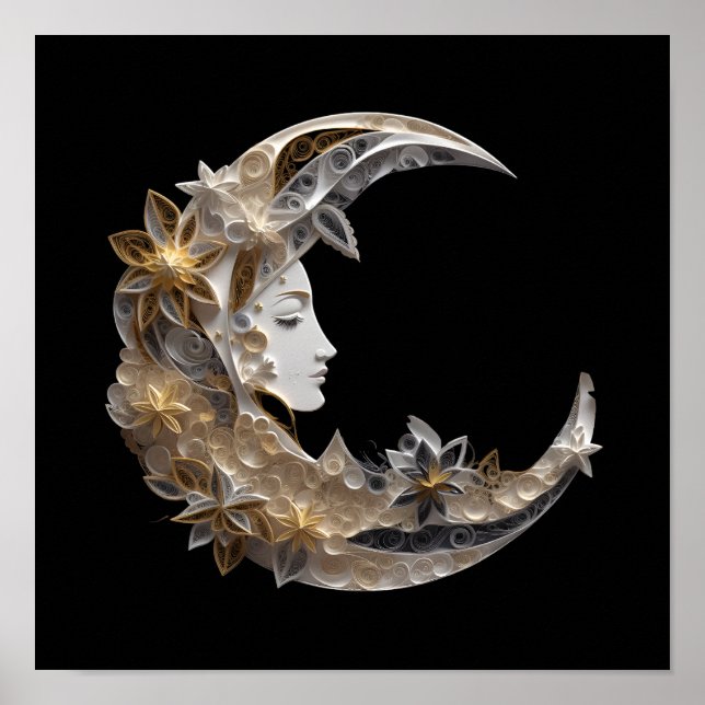 Poster Belo rosto na lua (Frente)