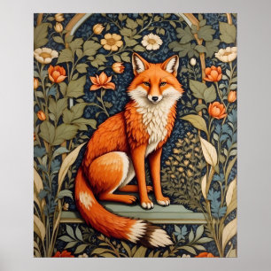 Poster Belo Sentado Fox Vermelha William Morris Inspirou