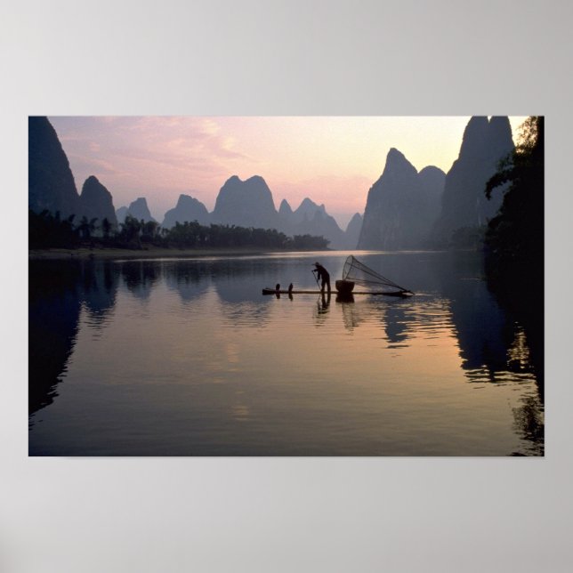 Pôster Belo Sol: Atravessando o Rio Li, Guilin, C (Frente)