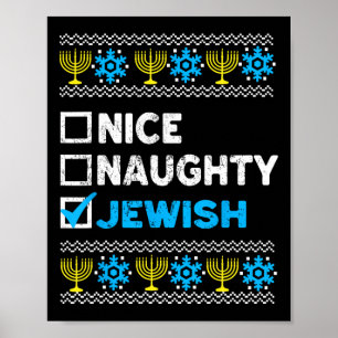 Poster Belo Suéter Judeu e Malvado Chanukah Chanukah
