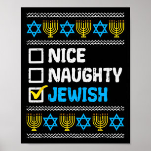 Poster Belo Suéter Judeu e Malvado Chanukah Chanukah