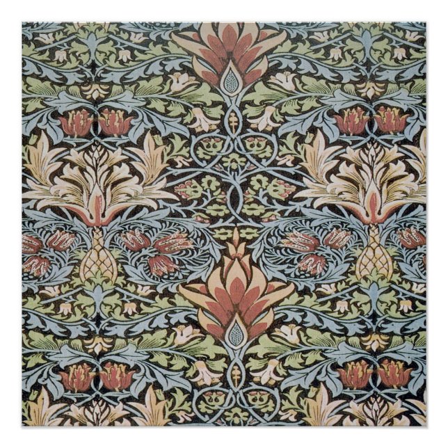 Pôster Belo trabalho de William Morris, Art Nouveau, Beau (Frente)