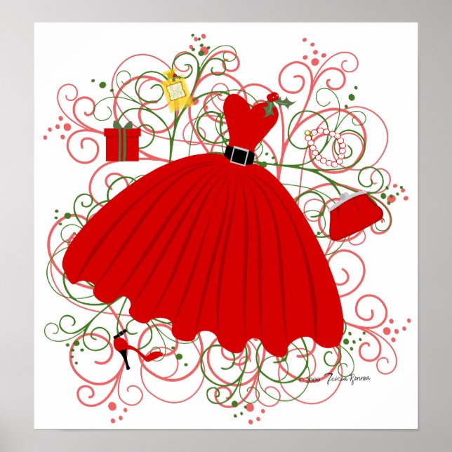 Poster Belo vestido de Natal (Frente)