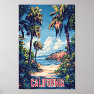 Poster Belo Viagem de Ilustração EUA
