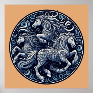 Poster "Belos Cavalos Místicos" 12