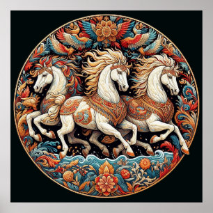 Poster "Belos Cavalos Místicos" 21