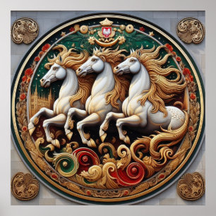 Poster "Belos Cavalos Místicos" 27
