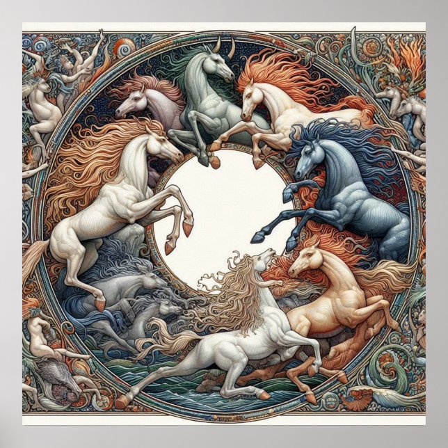 Poster "Belos Cavalos Místicos" 38 (Frente)