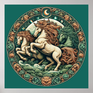 Poster "Belos Cavalos Místicos" 43