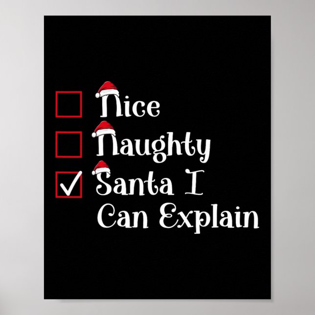 Poster Belos Papais noeis Que Posso Explicar Um Bom Natal (Frente)