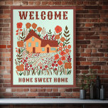POSTER BEM-VINDO A CASA CLIENTE DE FLUXOS DE CASA<br><div class="desc">Veja esta arte doce e colorida, feita à mão por mim para você! Adicione seu próprio texto para personalizá-lo clicando em "personalizar" acima. Você também pode alterar o texto, a fonte, as cores e a cor de fundo. Selecione o tamanho do impressão usando o menu suspenso acima e você pode...</div>