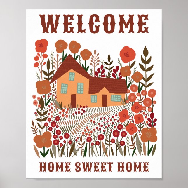 POSTER BEM-VINDO A CASA CLIENTE DE FLUXOS DE CASA (Frente)