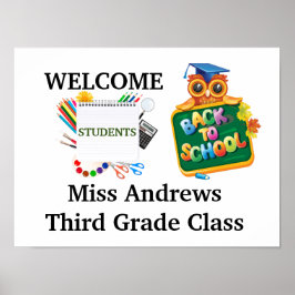 Poster Bem-vindo à Classe Personalizada