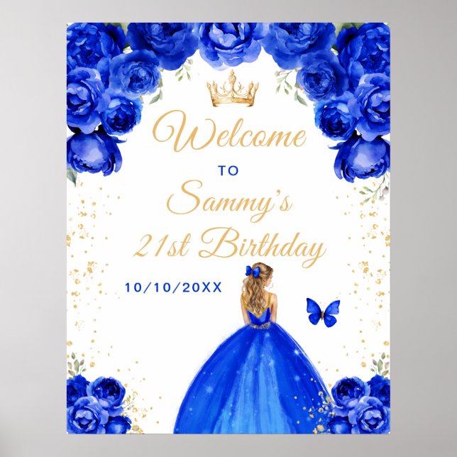 Poster Bem-vindo à festa de aniversário da Princesa de Ca (Frente)