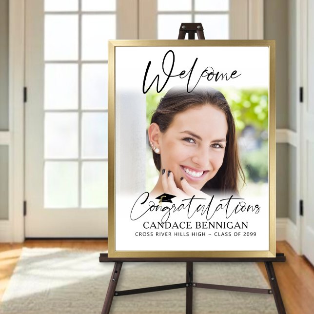 Poster Bem-vindo à Formatura 1 Roteiro de Foto Parabéns (Criador carregado)