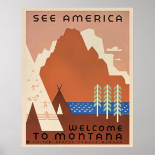 Poster Bem-vindo a Montana