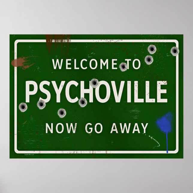 Poster Bem-Vindo A Psychoville (Frente)