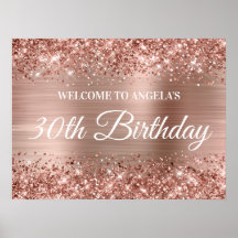 Bem-vindo ao 30º Aniversário em Dourado Rosa com B