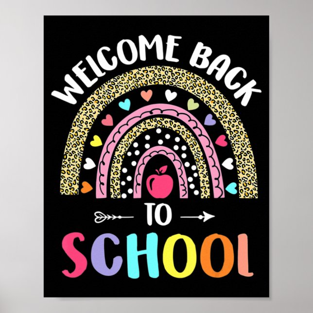 Poster Bem-Vindo Ao Arco-Íris Da Escola Para Professores  (Frente)