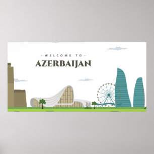 Poster Bem-vindo ao Azerbaijão