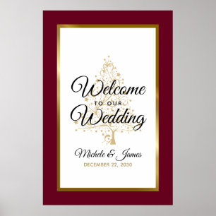 Poster Bem-vindo ao Casamento de Inverno em Borgonha Dour