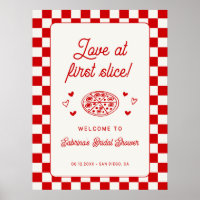 Bem-vindo ao Chá de Noiva Love at First Slice Pizz