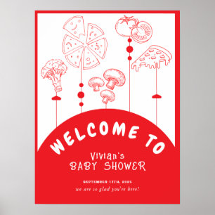 Poster Bem-vindo ao Chuveiro de Bebê Entrega Especial de