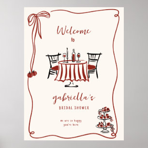 Poster Bem-vindo ao Chuveiro de Noiva 'Isso é Amor' em Pl