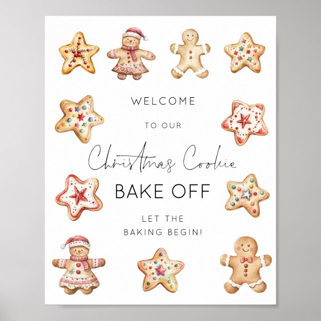 Poster Bem-vindo ao Concurso de Panificação de Biscoitos  (Frente)