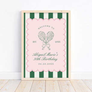 Poster Bem-vindo ao Country Club Courtside Racquet Tennis