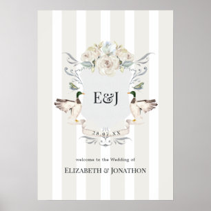 Poster Bem-vindo ao Elegante Casamento no Lago Mallard Cr