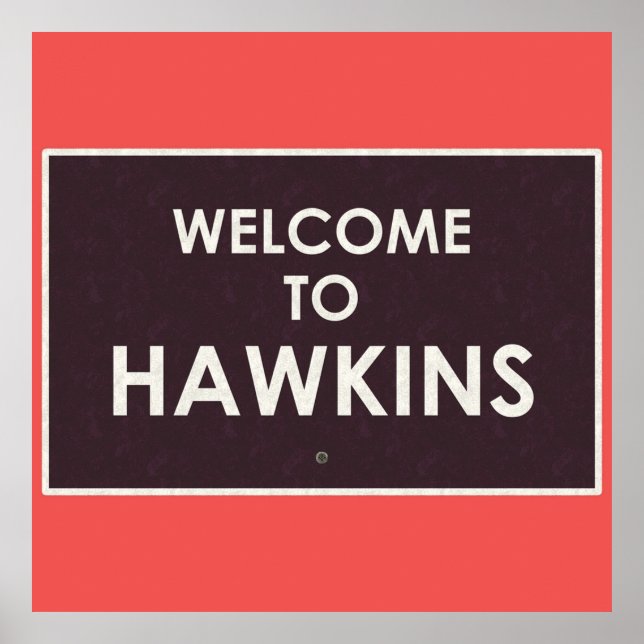 Poster Bem-vindo ao Hawkins (Frente)